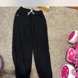 Figs Black Jogger Pants